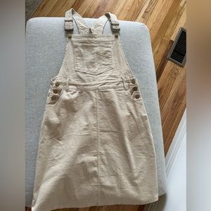 Corduroy overall dress